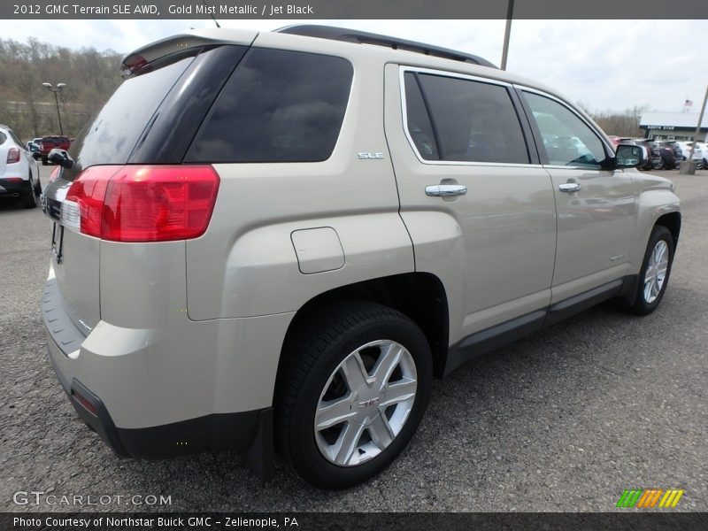 Gold Mist Metallic / Jet Black 2012 GMC Terrain SLE AWD