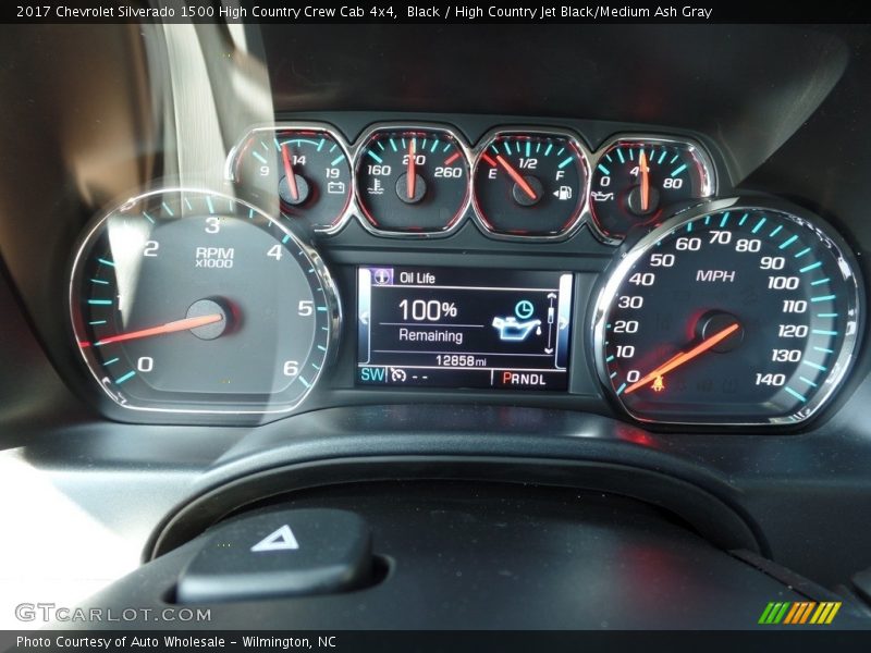 Black / High Country Jet Black/Medium Ash Gray 2017 Chevrolet Silverado 1500 High Country Crew Cab 4x4