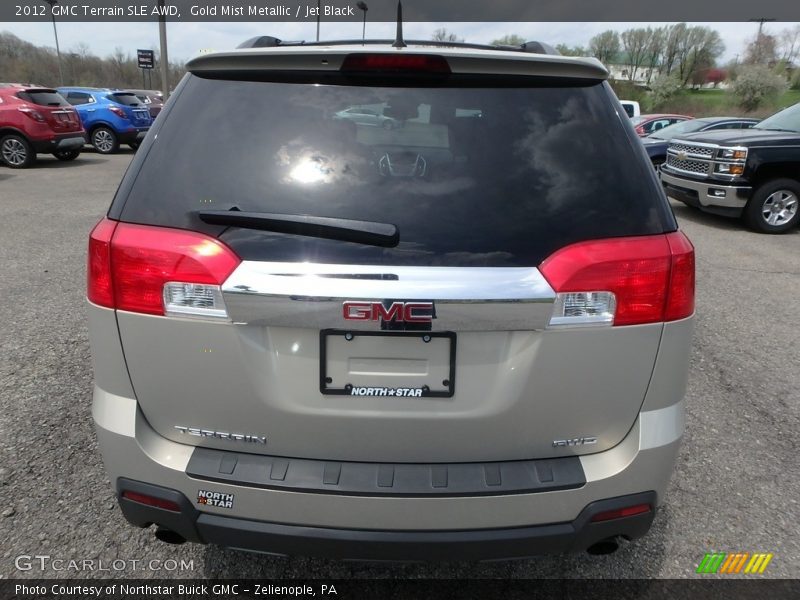 Gold Mist Metallic / Jet Black 2012 GMC Terrain SLE AWD