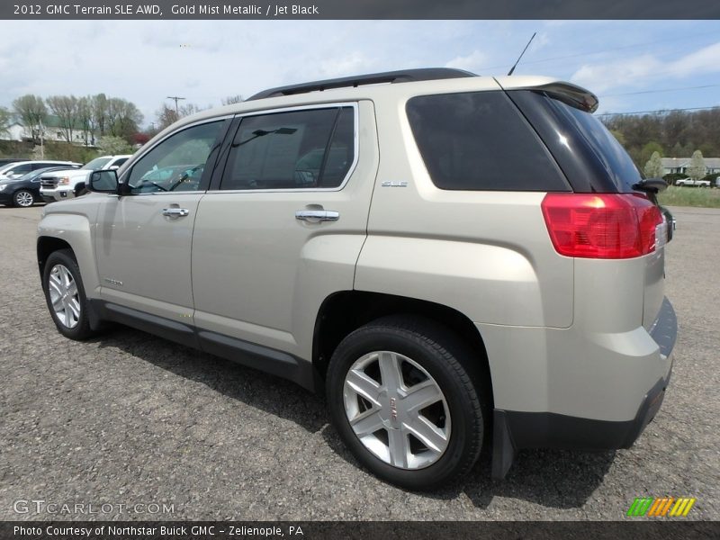 Gold Mist Metallic / Jet Black 2012 GMC Terrain SLE AWD