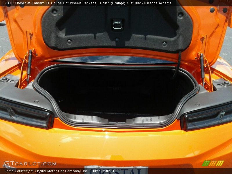 Crush (Orange) / Jet Black/Orange Accents 2018 Chevrolet Camaro LT Coupe Hot Wheels Package
