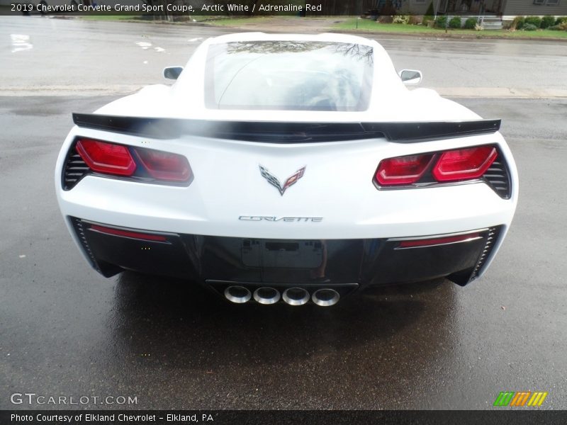 Arctic White / Adrenaline Red 2019 Chevrolet Corvette Grand Sport Coupe