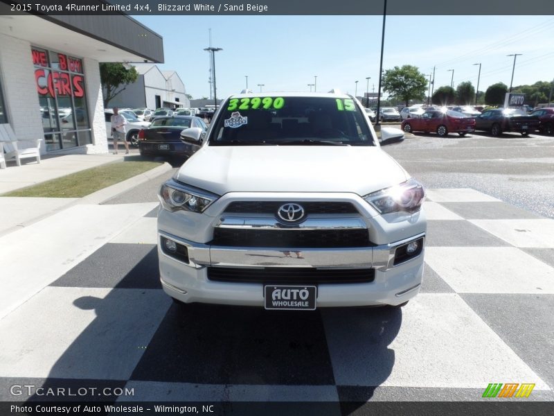 Blizzard White / Sand Beige 2015 Toyota 4Runner Limited 4x4