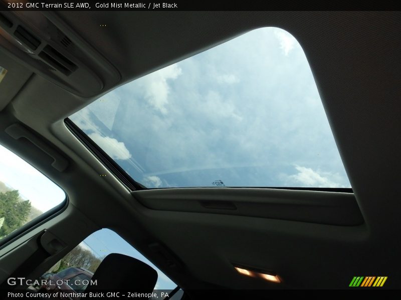 Gold Mist Metallic / Jet Black 2012 GMC Terrain SLE AWD
