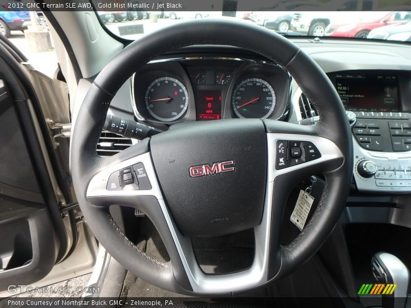 Gold Mist Metallic / Jet Black 2012 GMC Terrain SLE AWD