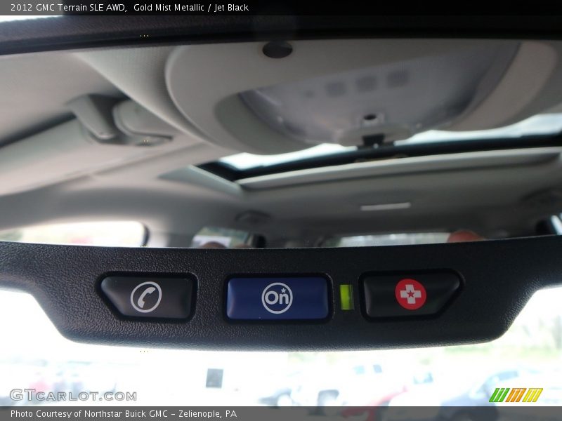 Gold Mist Metallic / Jet Black 2012 GMC Terrain SLE AWD