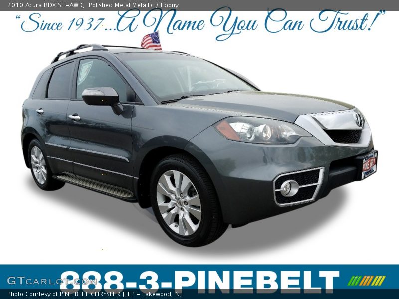 Polished Metal Metallic / Ebony 2010 Acura RDX SH-AWD
