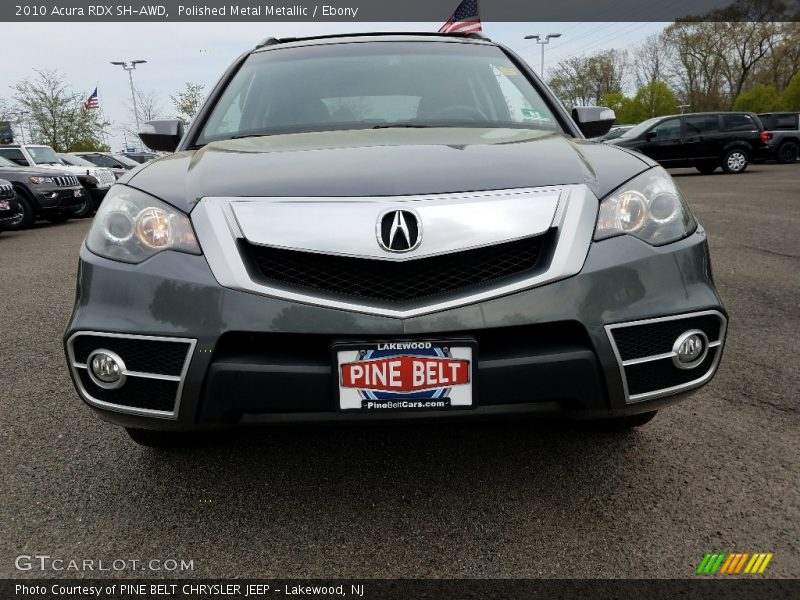 Polished Metal Metallic / Ebony 2010 Acura RDX SH-AWD