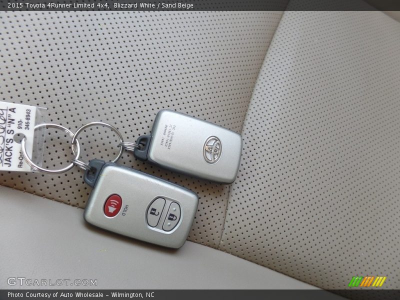 Blizzard White / Sand Beige 2015 Toyota 4Runner Limited 4x4