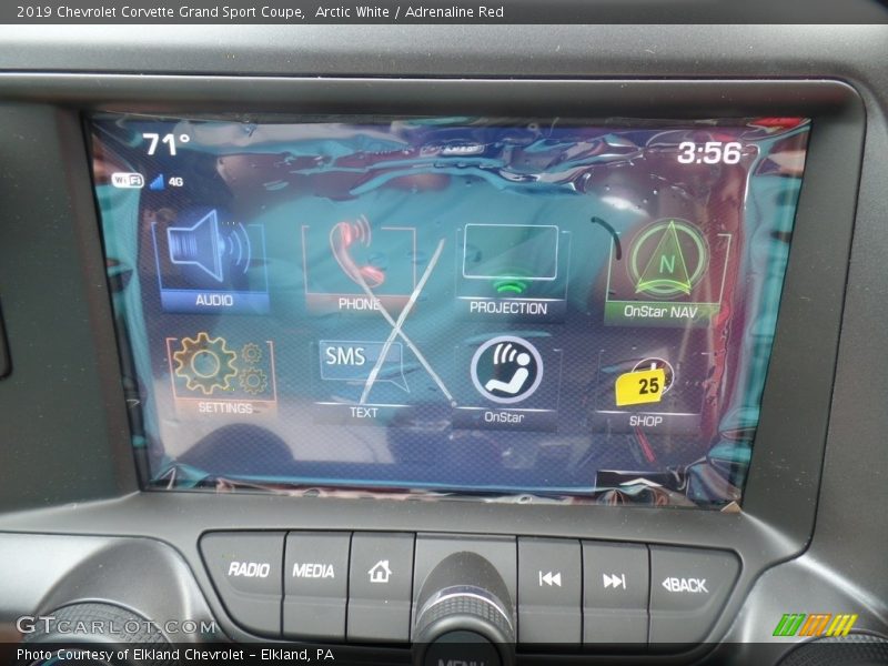 Arctic White / Adrenaline Red 2019 Chevrolet Corvette Grand Sport Coupe