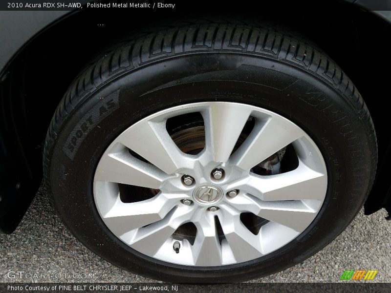 Polished Metal Metallic / Ebony 2010 Acura RDX SH-AWD