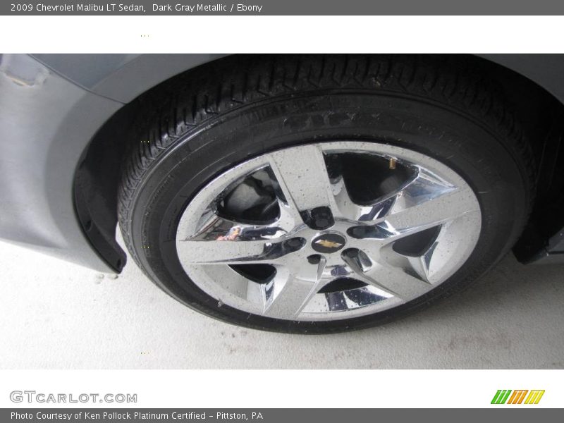 Dark Gray Metallic / Ebony 2009 Chevrolet Malibu LT Sedan