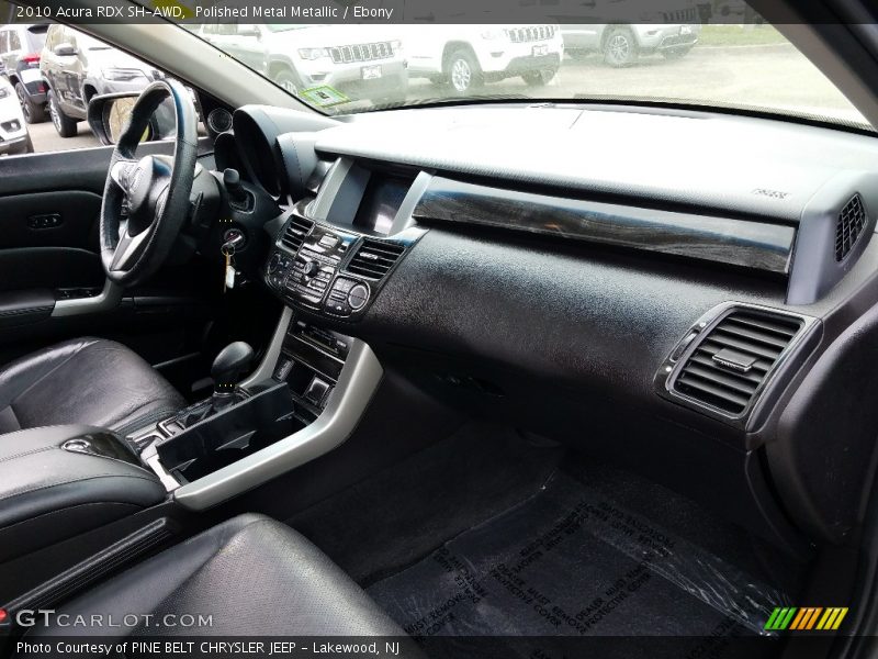 Polished Metal Metallic / Ebony 2010 Acura RDX SH-AWD