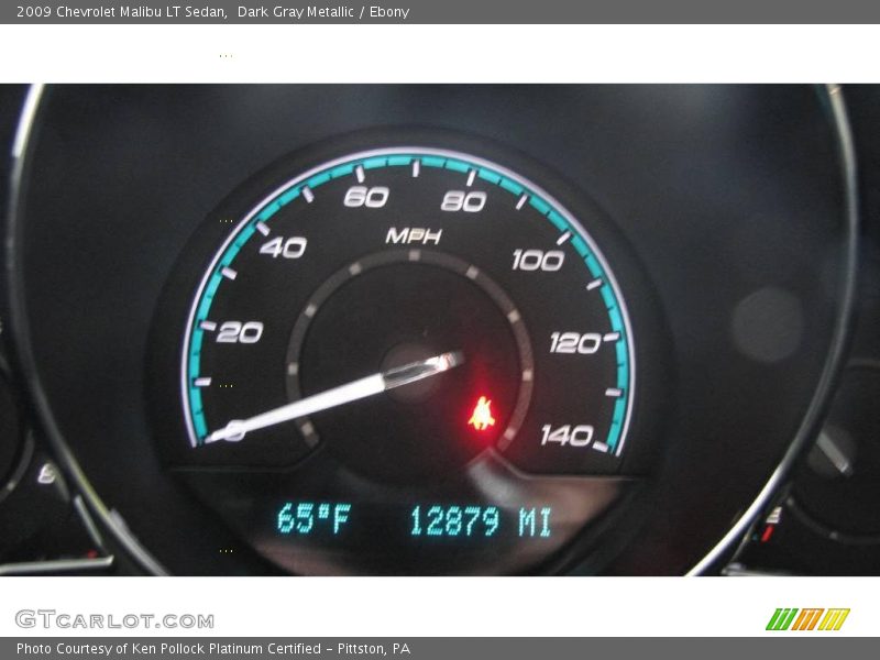 Dark Gray Metallic / Ebony 2009 Chevrolet Malibu LT Sedan