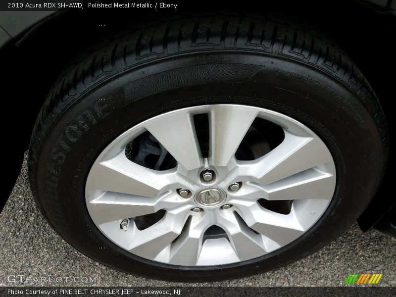 Polished Metal Metallic / Ebony 2010 Acura RDX SH-AWD