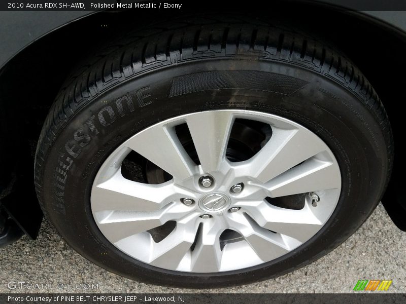 Polished Metal Metallic / Ebony 2010 Acura RDX SH-AWD