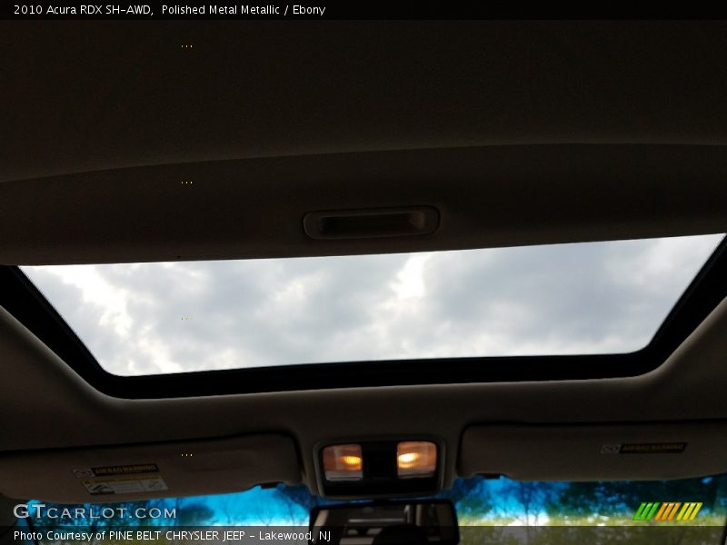 Polished Metal Metallic / Ebony 2010 Acura RDX SH-AWD