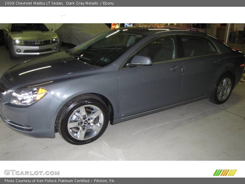 Dark Gray Metallic / Ebony 2009 Chevrolet Malibu LT Sedan