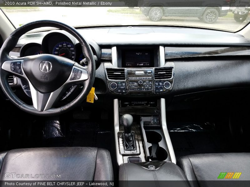 Polished Metal Metallic / Ebony 2010 Acura RDX SH-AWD