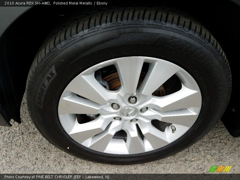 Polished Metal Metallic / Ebony 2010 Acura RDX SH-AWD
