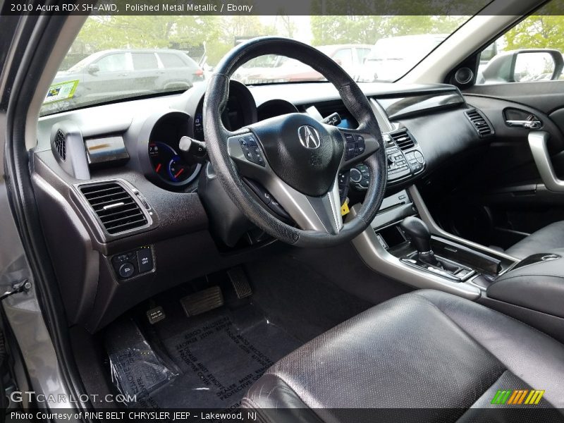 Polished Metal Metallic / Ebony 2010 Acura RDX SH-AWD