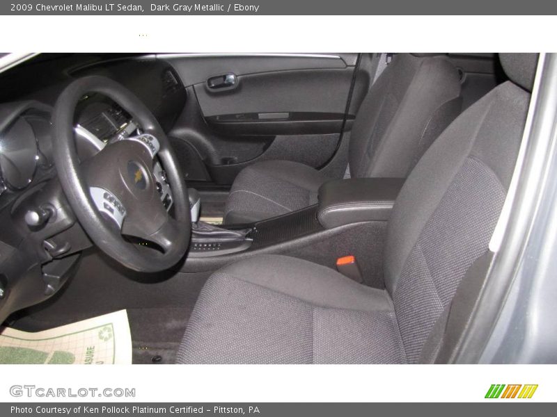 Dark Gray Metallic / Ebony 2009 Chevrolet Malibu LT Sedan
