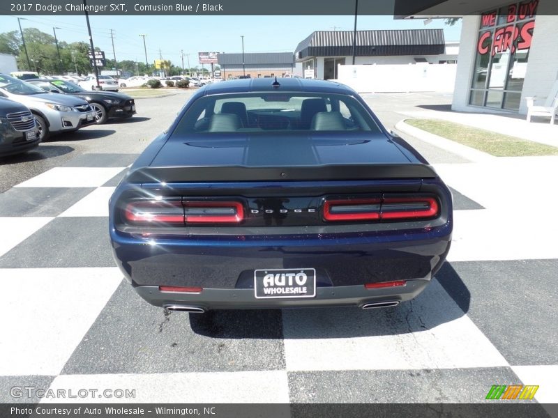 Contusion Blue / Black 2017 Dodge Challenger SXT