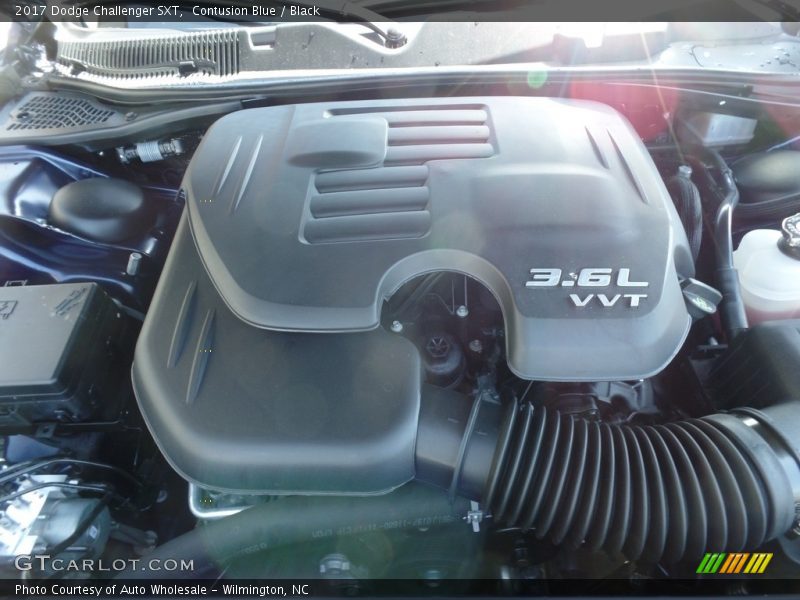 Contusion Blue / Black 2017 Dodge Challenger SXT