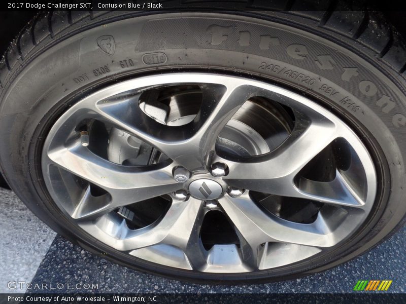 Contusion Blue / Black 2017 Dodge Challenger SXT