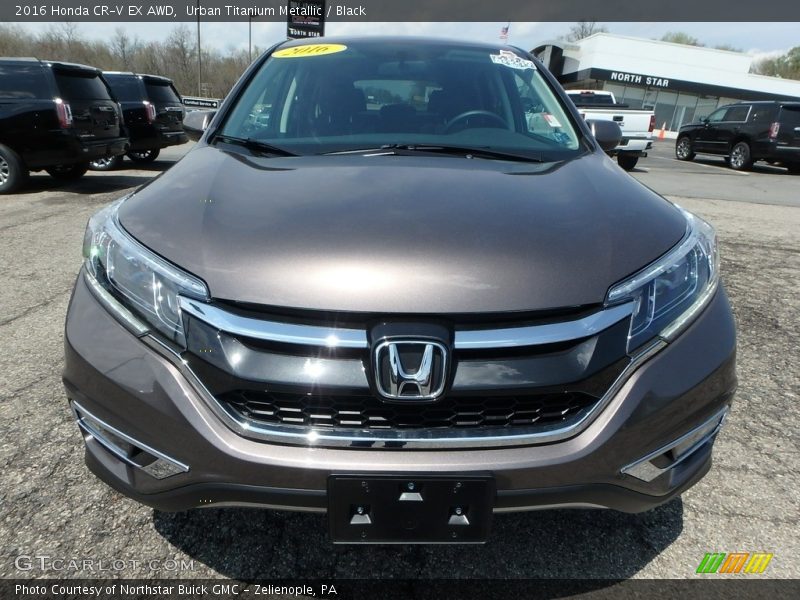 Urban Titanium Metallic / Black 2016 Honda CR-V EX AWD