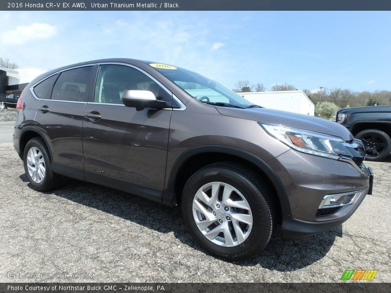 Urban Titanium Metallic / Black 2016 Honda CR-V EX AWD