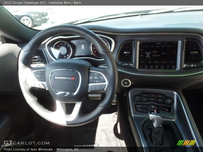 Contusion Blue / Black 2017 Dodge Challenger SXT