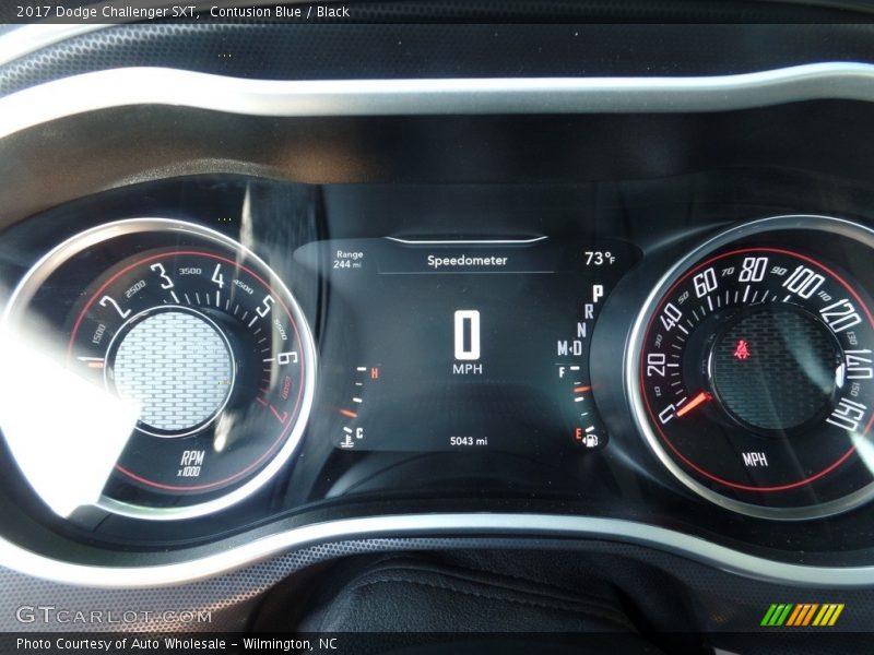 Contusion Blue / Black 2017 Dodge Challenger SXT