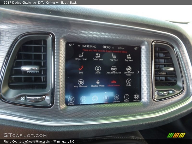 Contusion Blue / Black 2017 Dodge Challenger SXT
