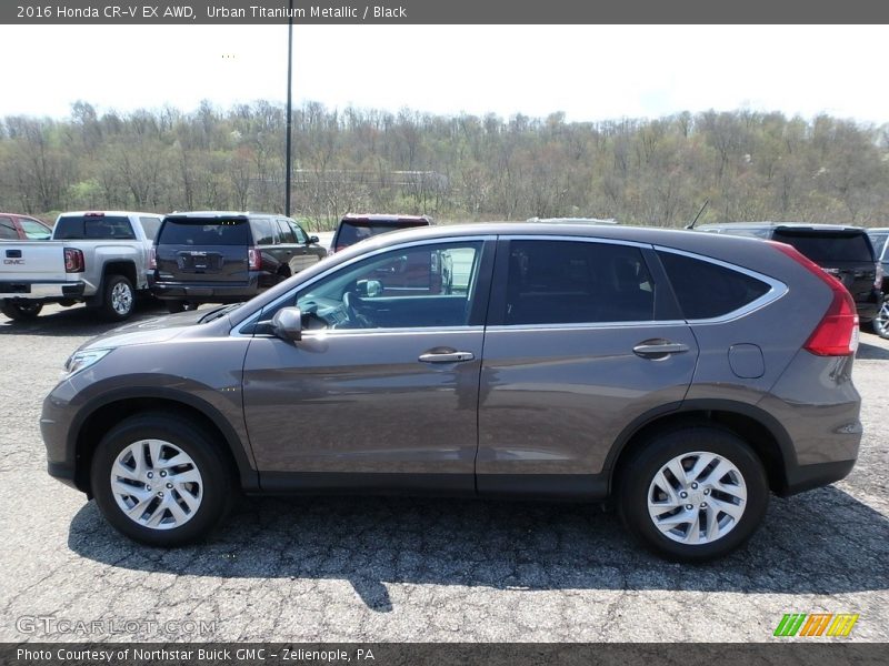 Urban Titanium Metallic / Black 2016 Honda CR-V EX AWD