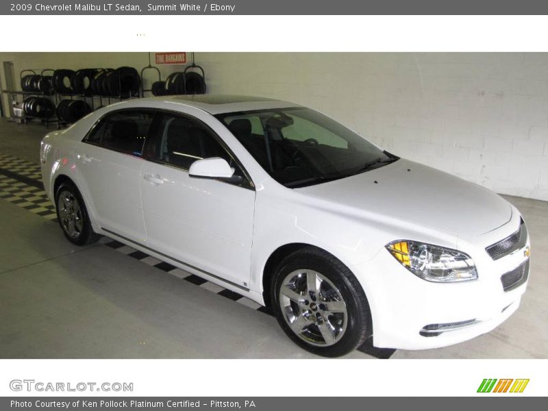 Summit White / Ebony 2009 Chevrolet Malibu LT Sedan