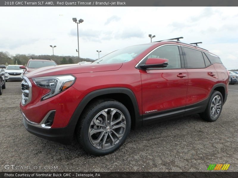 Red Quartz Tintcoat / Brandy/­Jet Black 2018 GMC Terrain SLT AWD