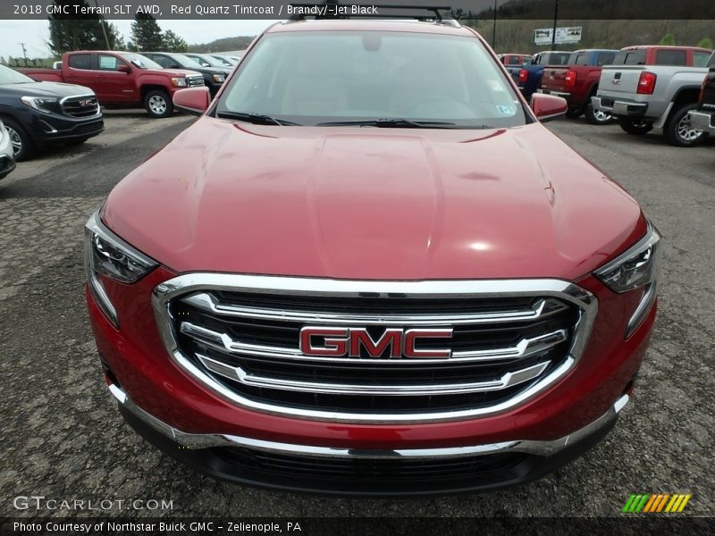 Red Quartz Tintcoat / Brandy/­Jet Black 2018 GMC Terrain SLT AWD