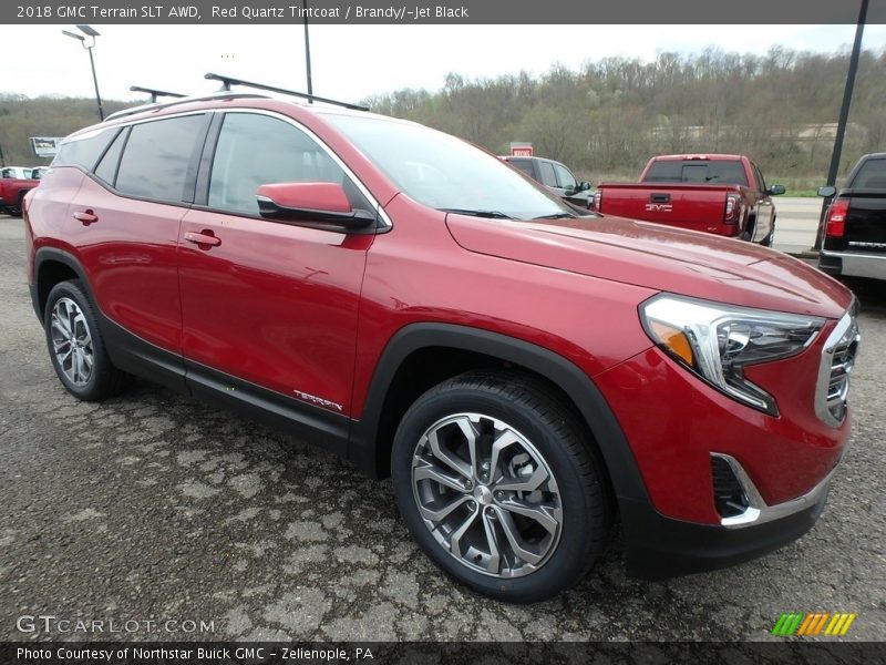 Red Quartz Tintcoat / Brandy/­Jet Black 2018 GMC Terrain SLT AWD