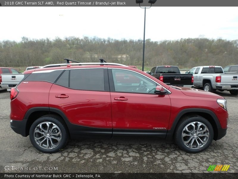 Red Quartz Tintcoat / Brandy/­Jet Black 2018 GMC Terrain SLT AWD