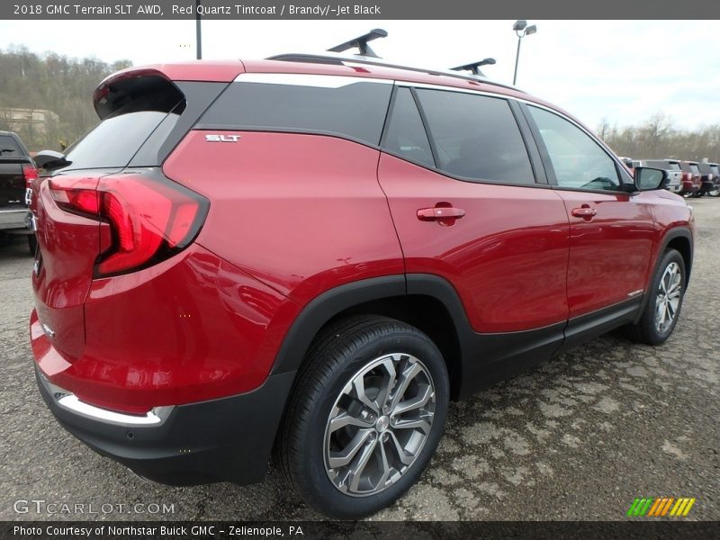 Red Quartz Tintcoat / Brandy/­Jet Black 2018 GMC Terrain SLT AWD