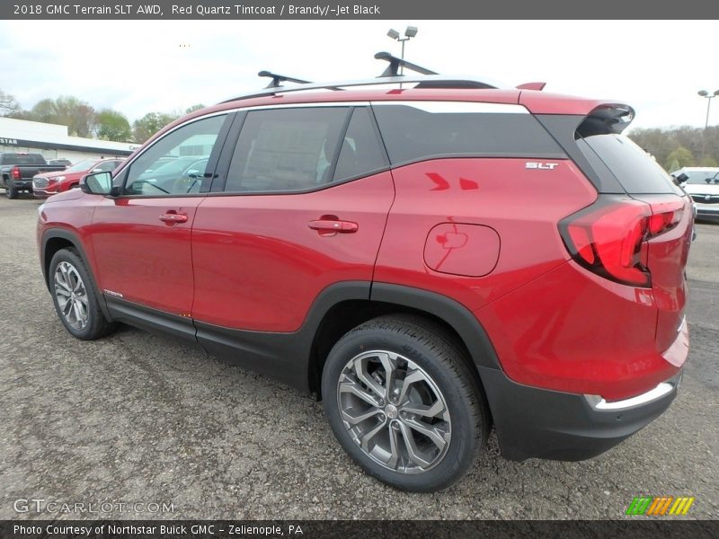 Red Quartz Tintcoat / Brandy/­Jet Black 2018 GMC Terrain SLT AWD