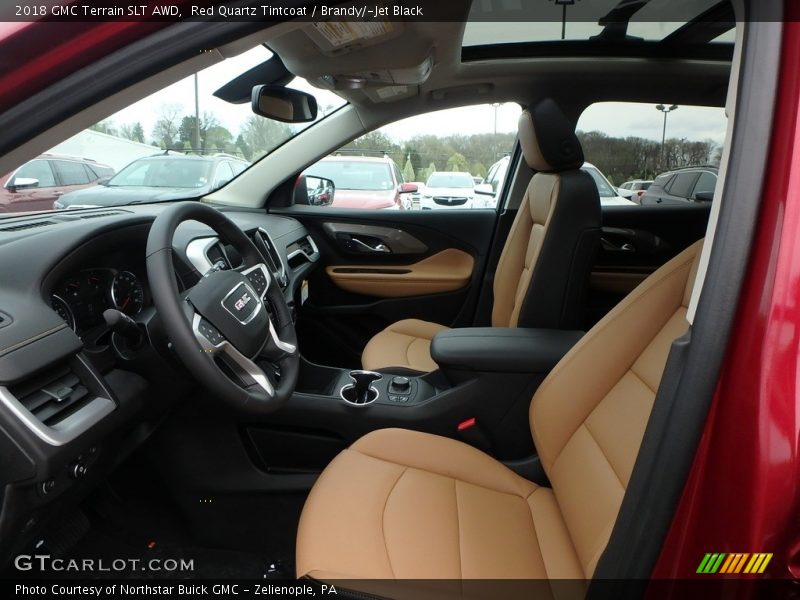Red Quartz Tintcoat / Brandy/­Jet Black 2018 GMC Terrain SLT AWD