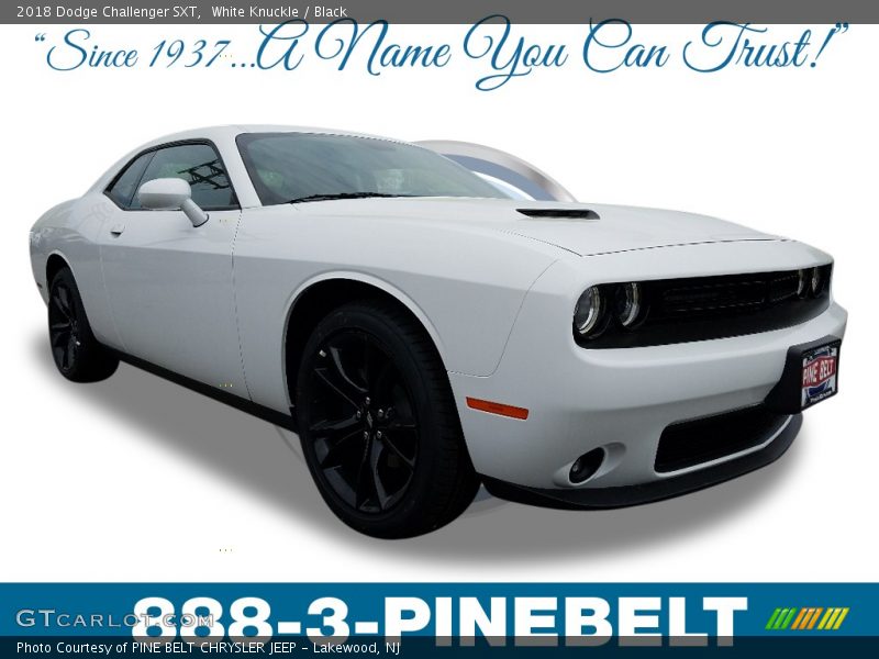 White Knuckle / Black 2018 Dodge Challenger SXT