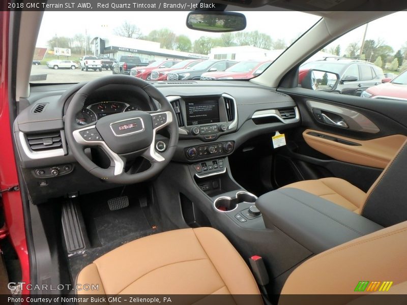 Red Quartz Tintcoat / Brandy/­Jet Black 2018 GMC Terrain SLT AWD