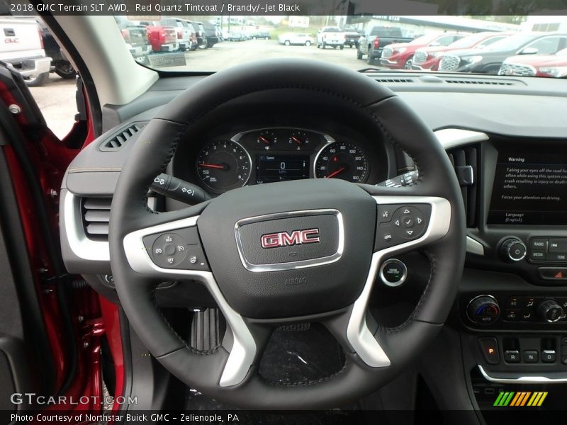 Red Quartz Tintcoat / Brandy/­Jet Black 2018 GMC Terrain SLT AWD