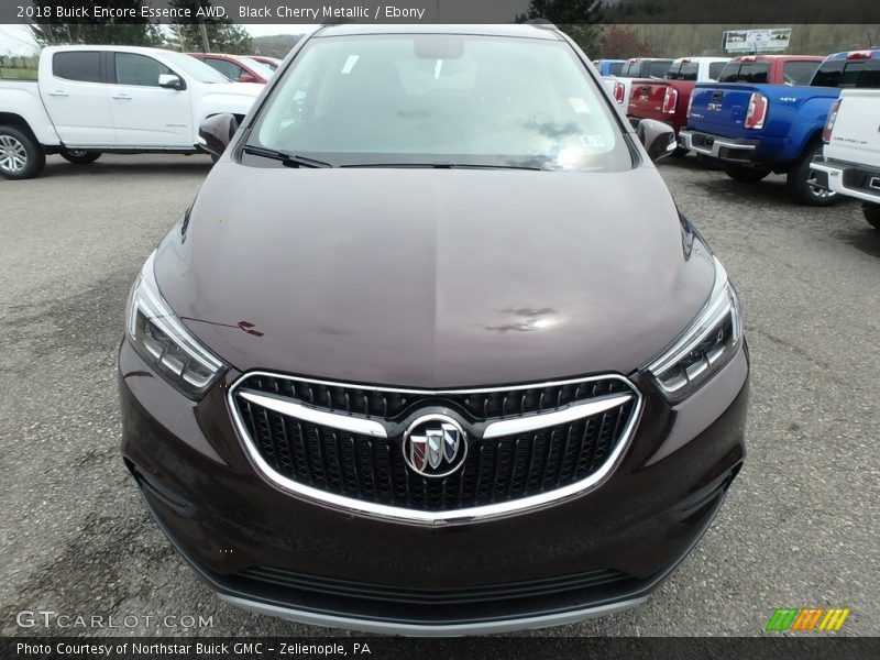 Black Cherry Metallic / Ebony 2018 Buick Encore Essence AWD