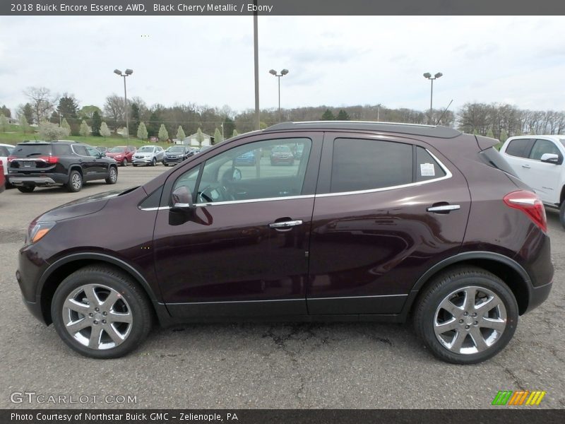 Black Cherry Metallic / Ebony 2018 Buick Encore Essence AWD