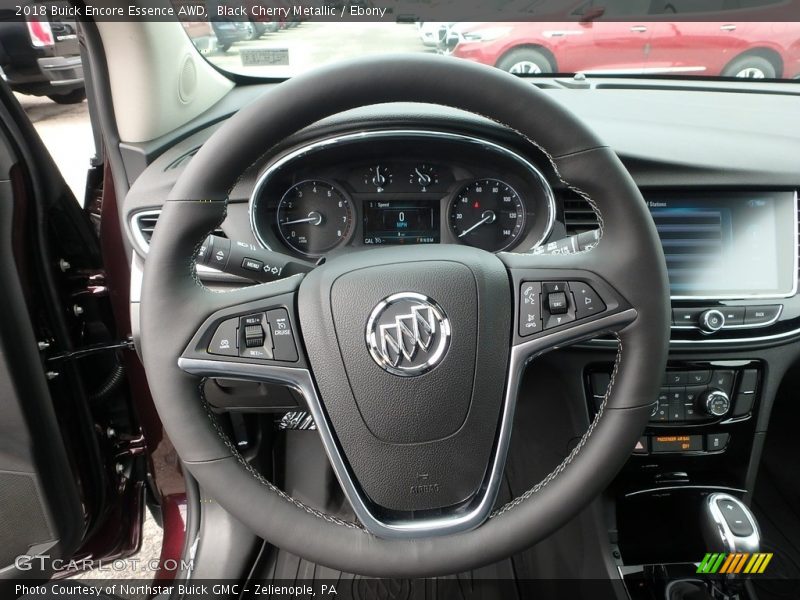 Black Cherry Metallic / Ebony 2018 Buick Encore Essence AWD