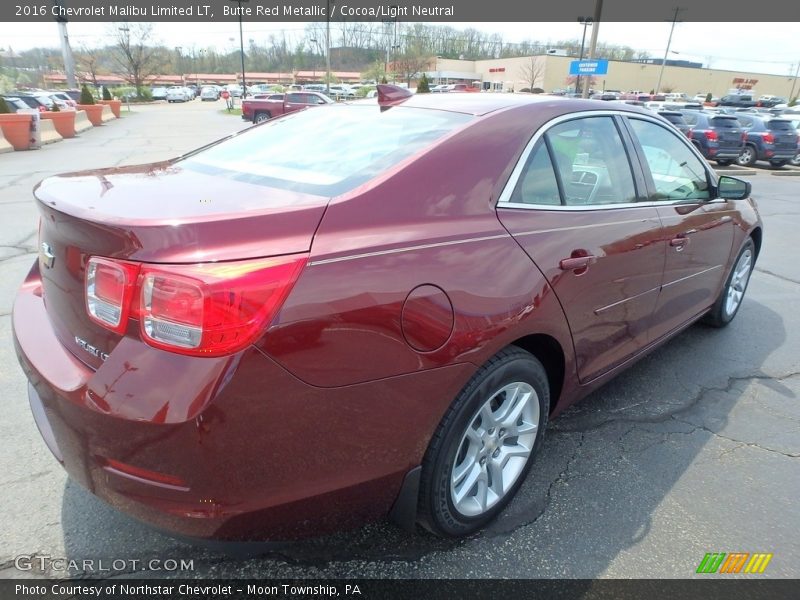 Butte Red Metallic / Cocoa/Light Neutral 2016 Chevrolet Malibu Limited LT